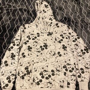 H&M Divided-Mickey Mouse Print Pullover Hoodie - Men’s Small Or Women’s Medium